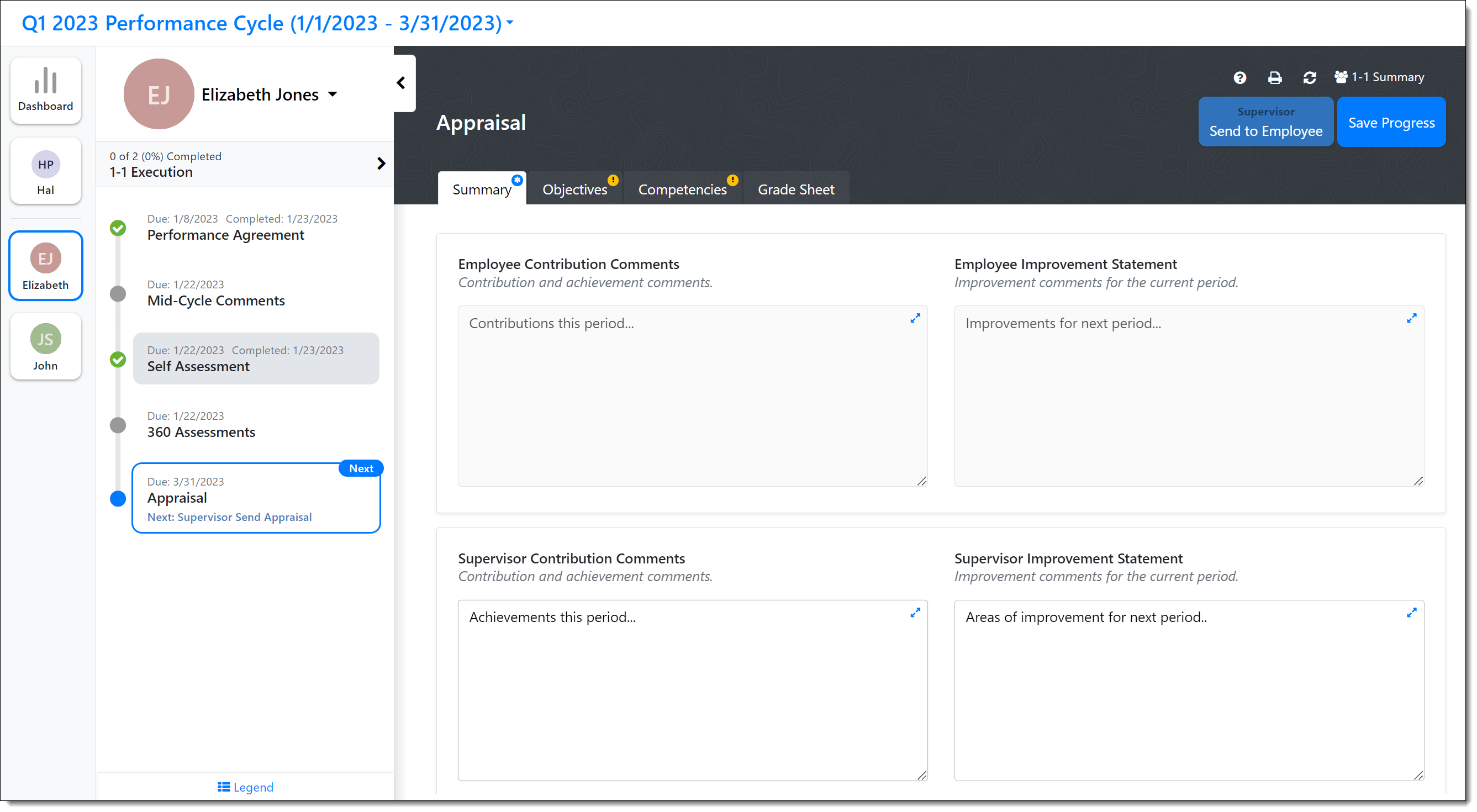 Performance Appraisal Supervisor - Modern Full HD Geometric Illustrations | Free Download