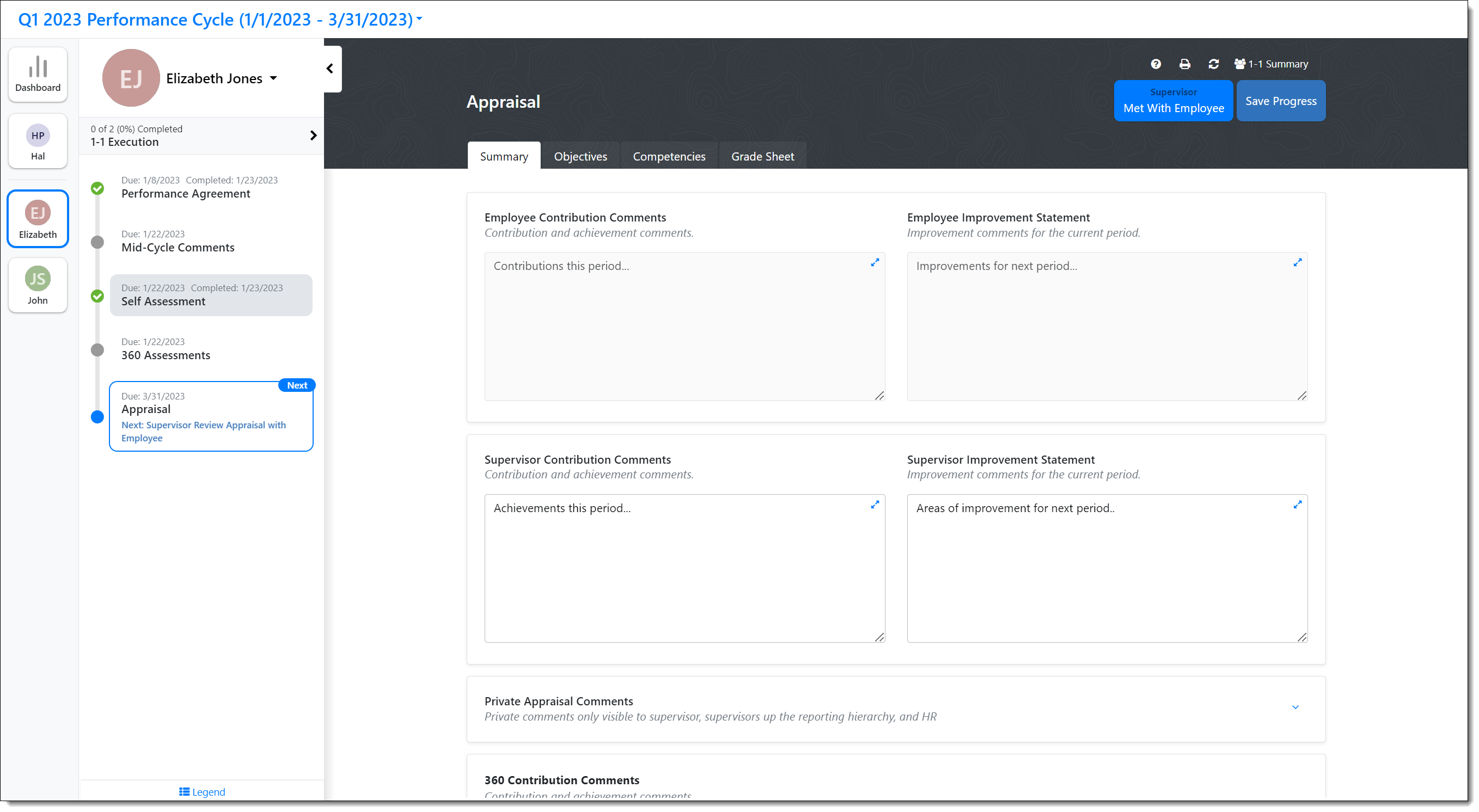 Completing A Performance Appraisal - Vintage Illustration Collection - Desktop Quality