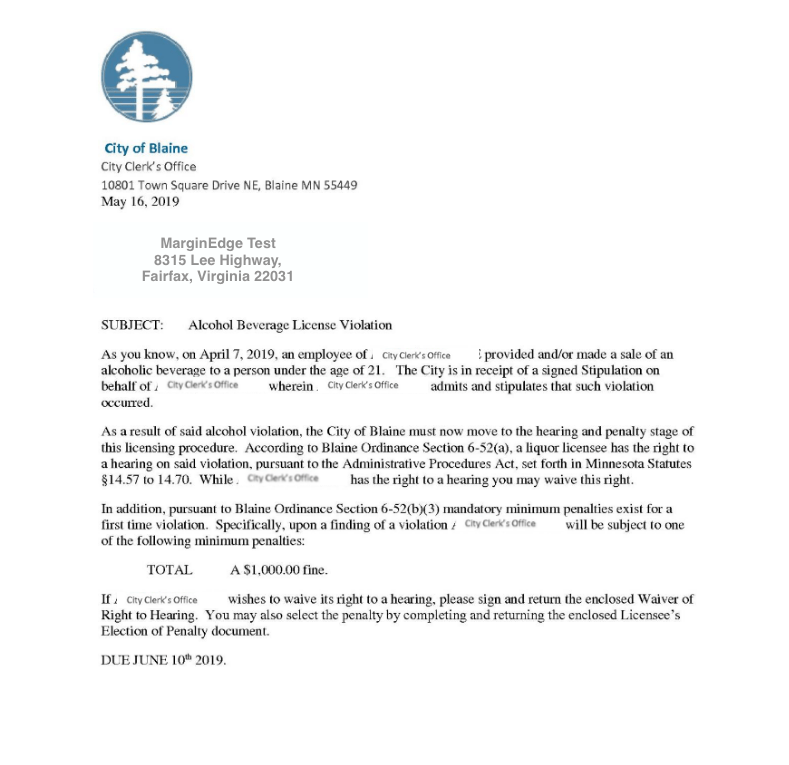 10801 town square drive ne blaine, mn 55449. What We Process Examples Marginedge