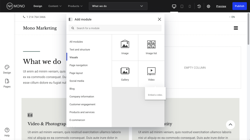 Catalog Module Mono Help Center - Space Image Collection - Retina Quality