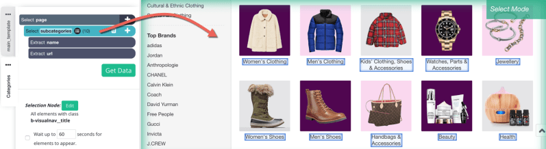 Scrape Product Categories Ecommerce Website Parsehub Help Center - City Illustration Collection - Mobile Quality