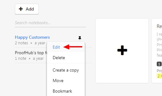 Edit Delete Notebooks And Notes Proofhub Help And Support - Beautiful Abstract Photo - High Resolution