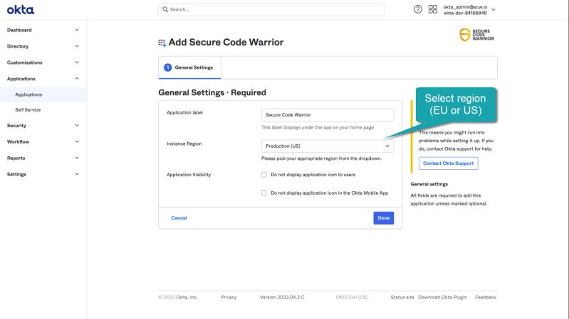 Okta Sso Configuration Guide Secure Code Warrior - Best Ocean Wallpapers in Retina