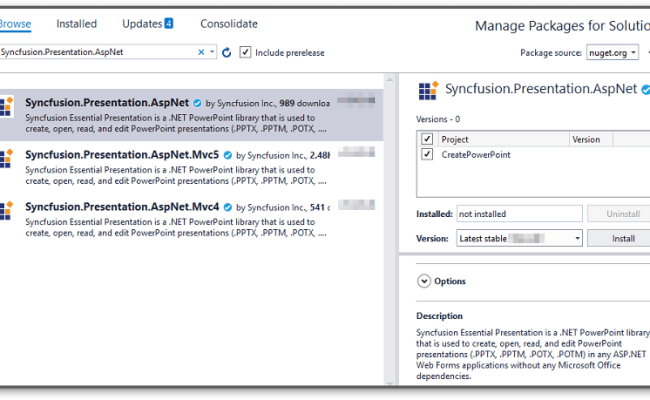 Create And Edit PowerPoint Files In ASP.NET |Syncfusion|
