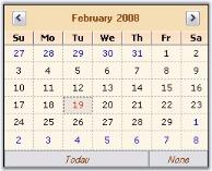Calendar Customization In Windows Forms Xptoolbar Control Syncfusion - Ultra HD Dark Background - HD