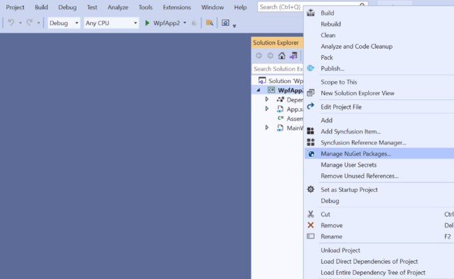 Install Syncfusion WPF NuGet Packages - Syncfusion