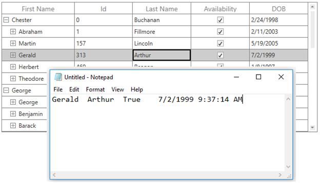 Clipboard Operations In Wpf Treegrid Control Syncfusion - High Quality Colorful Texture - Full HD