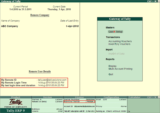 Login As Remote Tally Net - Professional Dark Illustration - Mobile