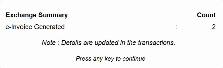 How to Generate e-Invoice Online Using TallyPrime (KSA e-Invoice Integration Phase) (36) How to Generate e-Invoice Online Using TallyPrime (KSA e-Invoice Integration Phase) (36)