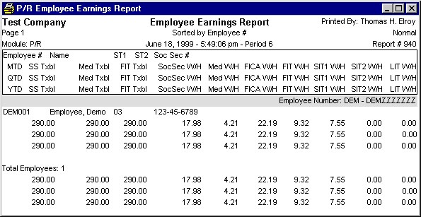Pr890 Employee Report Layout - Dark Pattern Collection - HD Quality