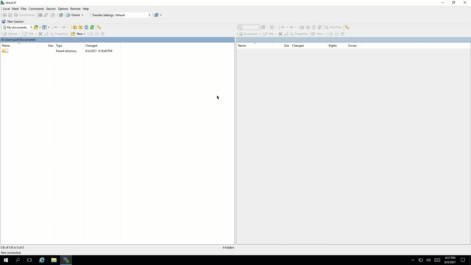 Connecting Through WinSCP · SFTP Gateway Support (5) Connecting Through WinSCP · SFTP Gateway Support (5)