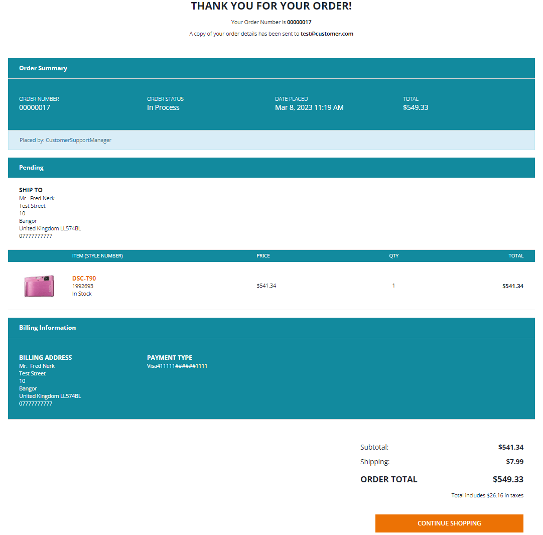 Processing moto transactions with sap commerce cloud extension