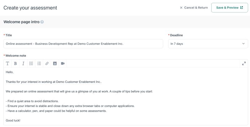 Setting Up Workable Assessments In A Stage Workable Help - Vintage Background Collection - 8K Quality