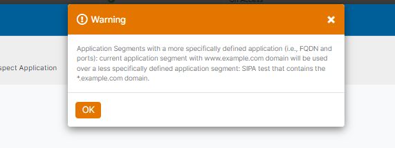 Setting Application Segment Configuration Warnings Zscaler - Perfect Nature Image - Desktop
