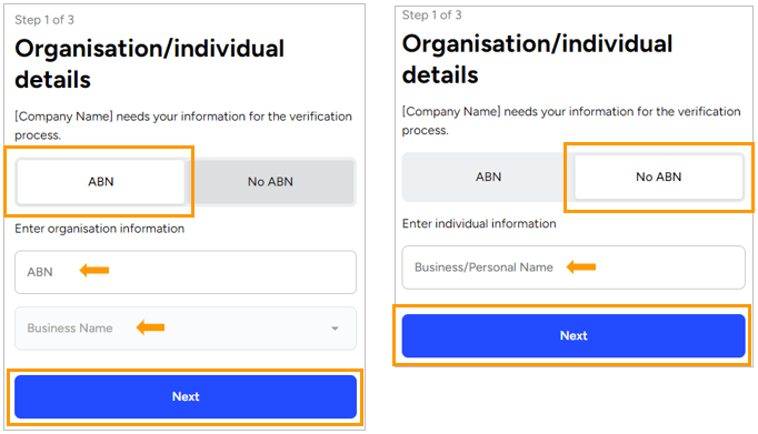 Existing supplier bank account confirmation_aus