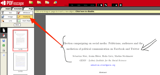 можно ли рисовать в пдф файле