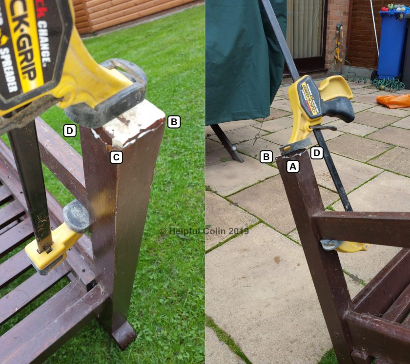 The repaired leg