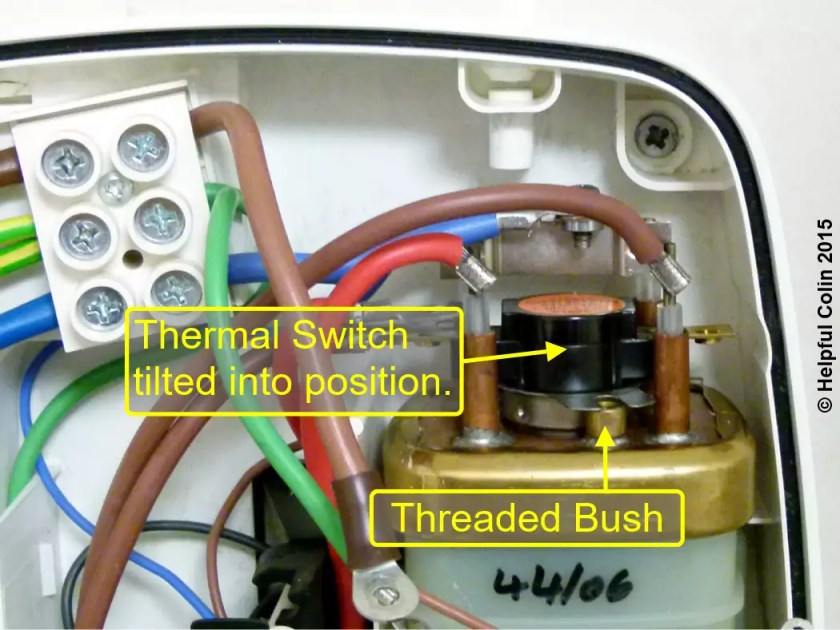 mira shower thermal switch