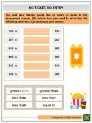Comparing 3 Digit Numbers Worksheets Helping With Math Compare 