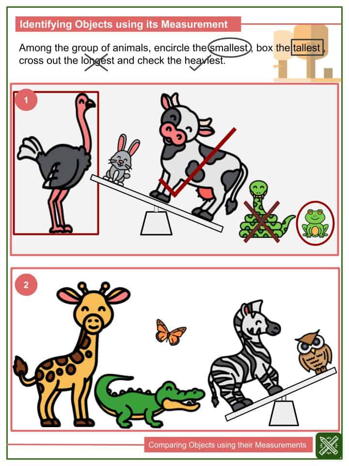 Comparing Objects Using Their Measurements Kindergarten Math Worksheets - Download Amazing Landscape Photo | 8K