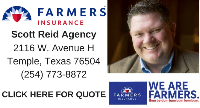 Whether it's home, auto, renters, business insurance or to get your questions answered, Give Scott Reid a call at (254) 773-8872.