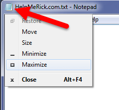 The Magical Title Bar – Video Tip | HelpMeRick.com - Computer help for ...