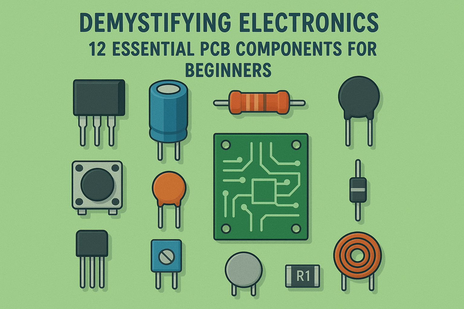 Demystifying Electronics:12 Essential PCB Components for Beginners