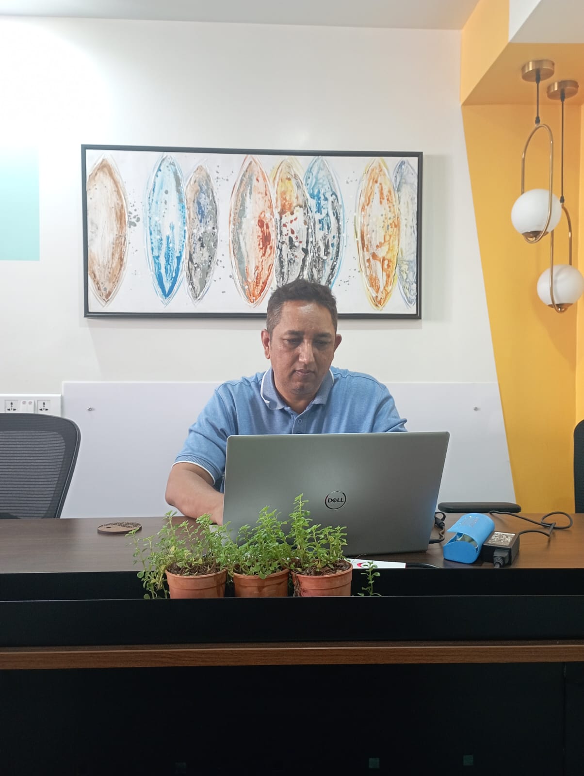 At work in my office