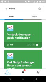 To get trigger if stock price is decreased in percentage