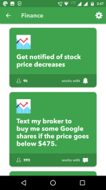 To get trigger if stock price decreased
