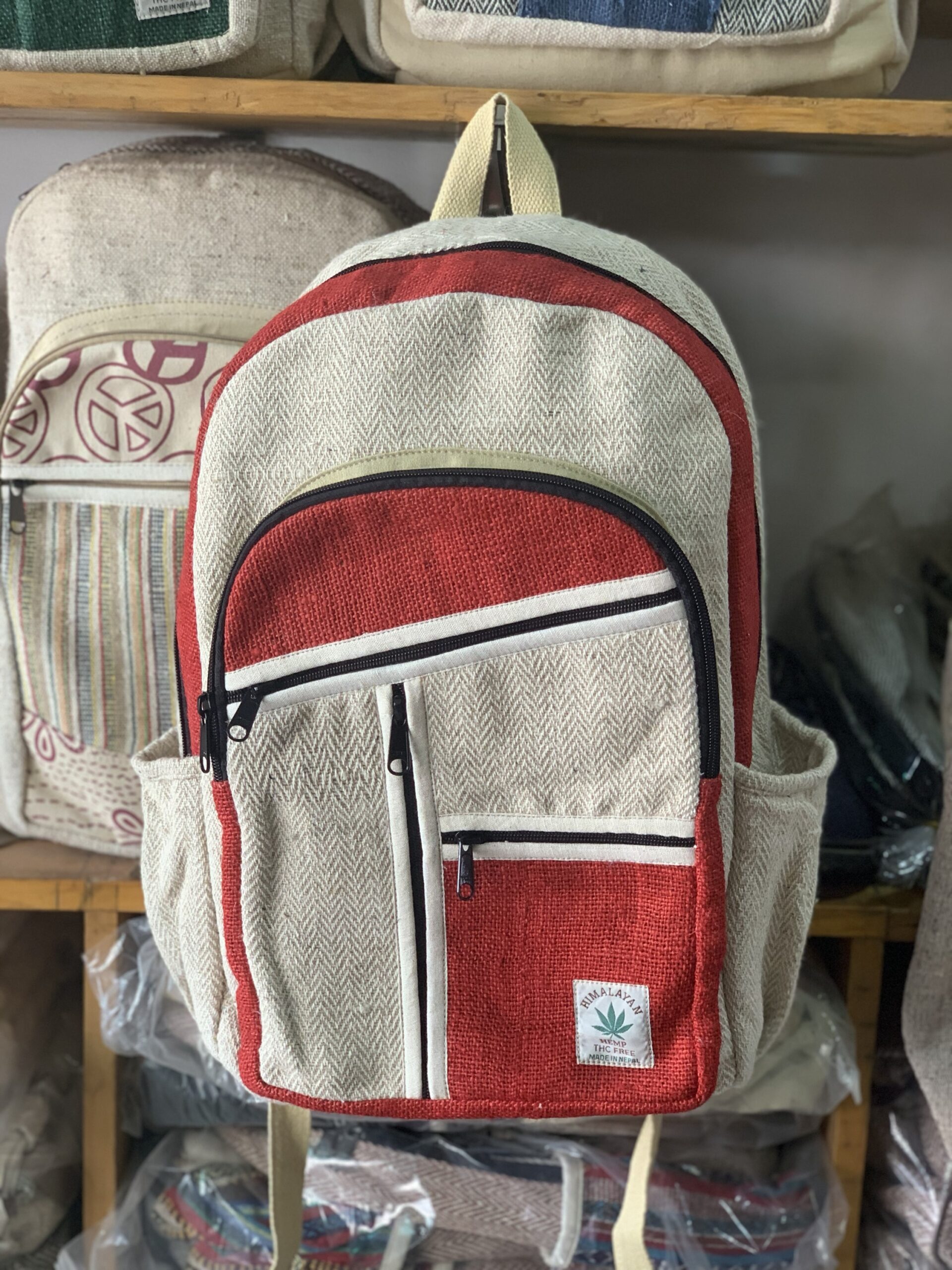 Backpack Red Wildflower
