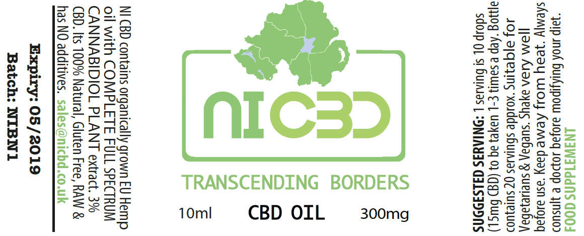 NICBD – 3% Cannabidiol 300mg Hemp oil – 10ml (2pk) - Image 6