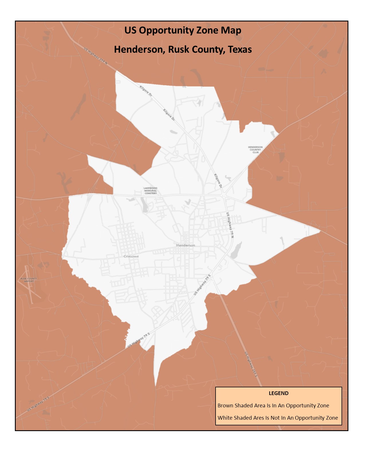 Location And Henderson Map Opportunity Zone.