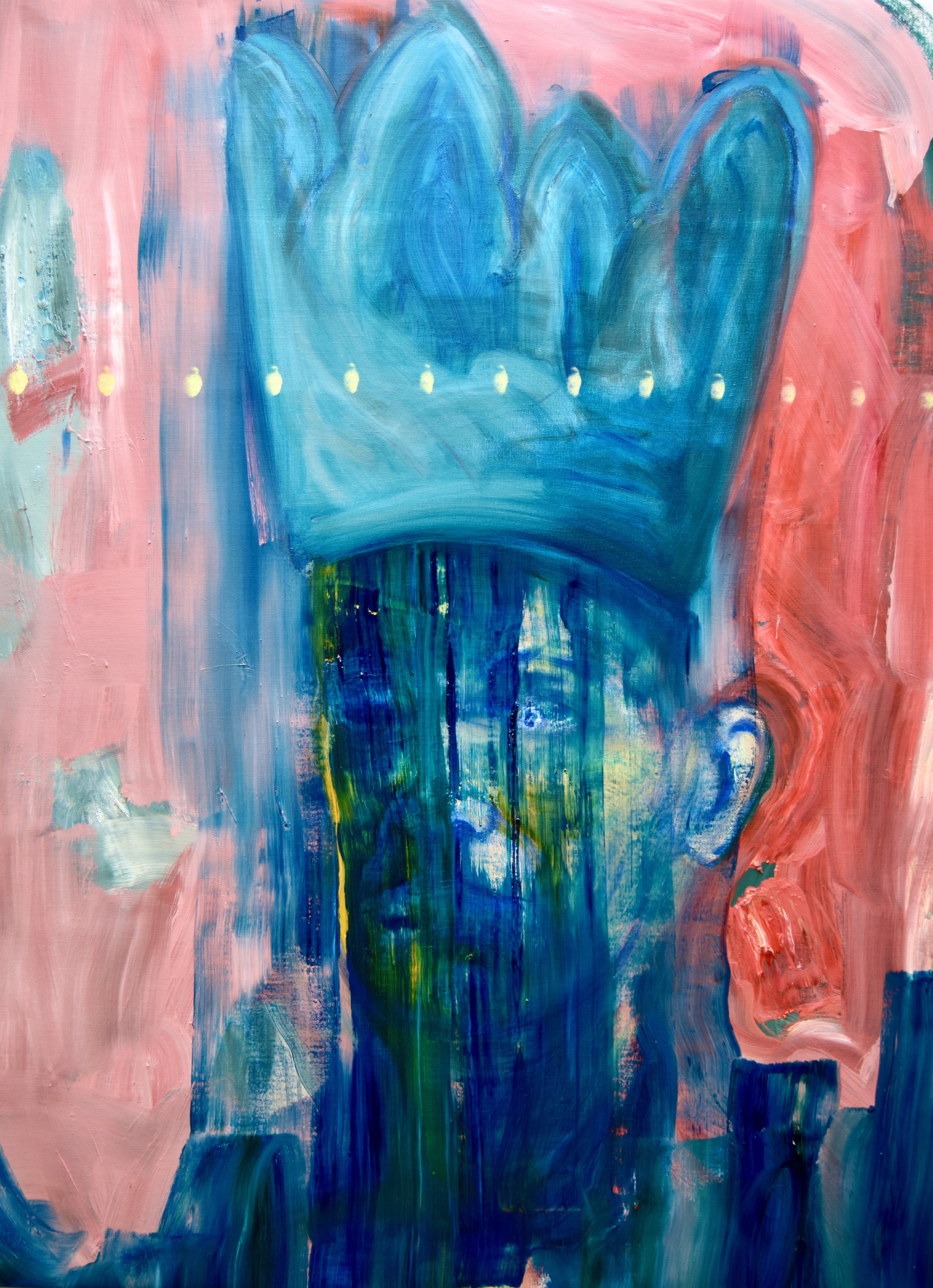 Kuningas / King, 2020, öljy kankaalle / oil on canvas, 135 cm x 100 cm.