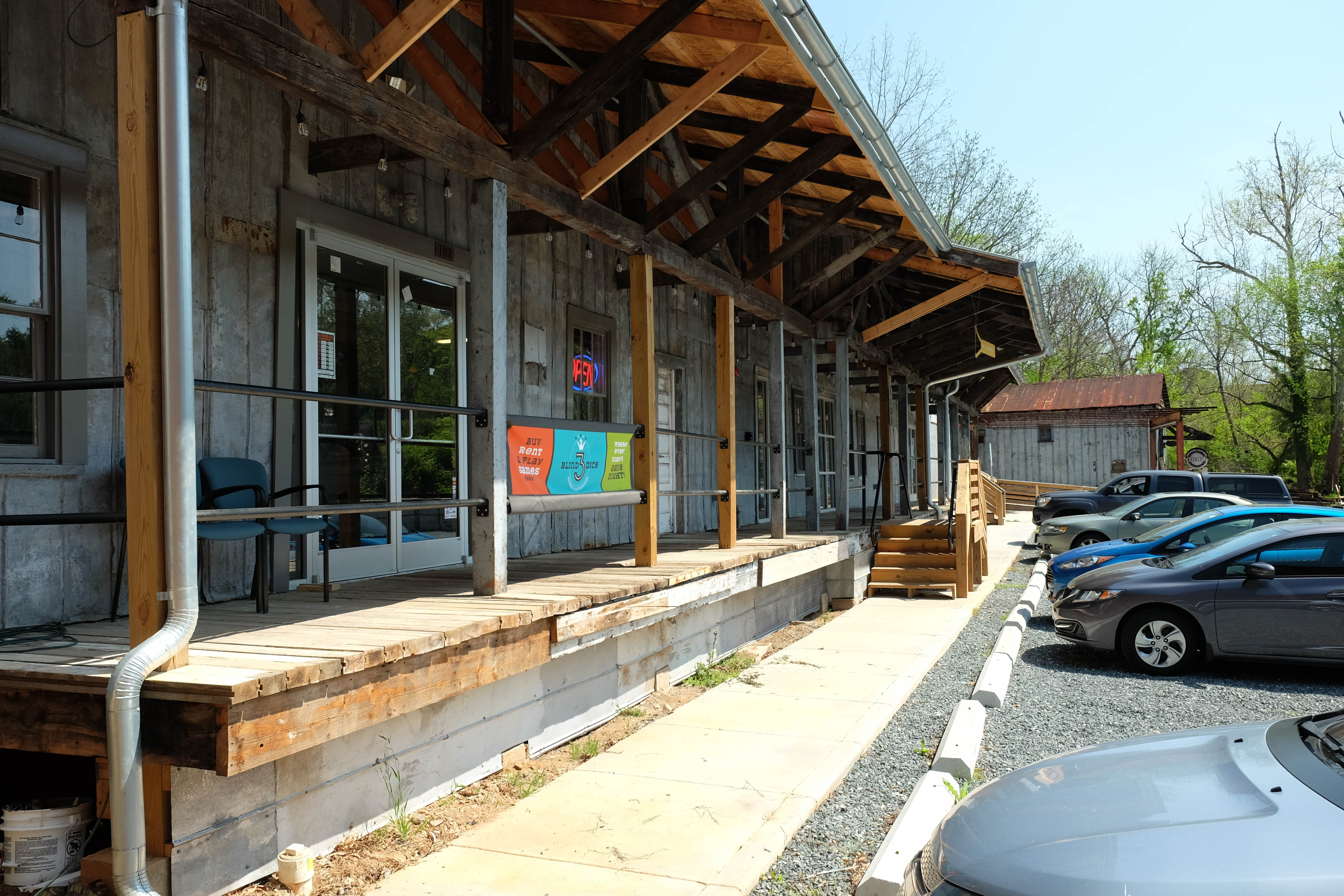 Dock on south elevation - After