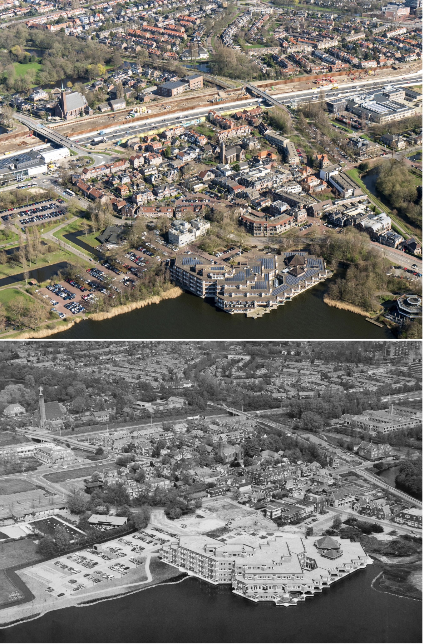 2024 Amstelveen vanuit de lucht-Toen en nu deel 2-