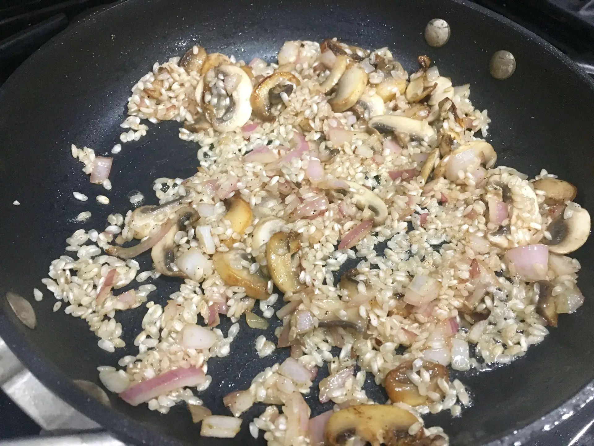 Mushroom risotto is such an easy dish, I provide you with step by step instructions to make a smooth and creamy risotto that pairs lovely with lamb shanks.