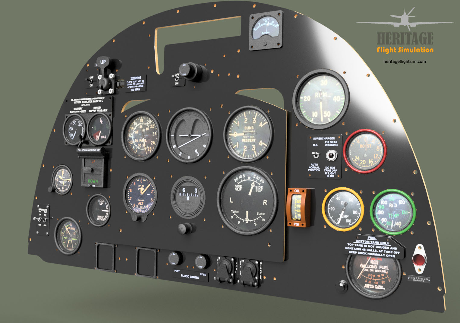 Showing off the Six Pack – Heritage Flight Simulation