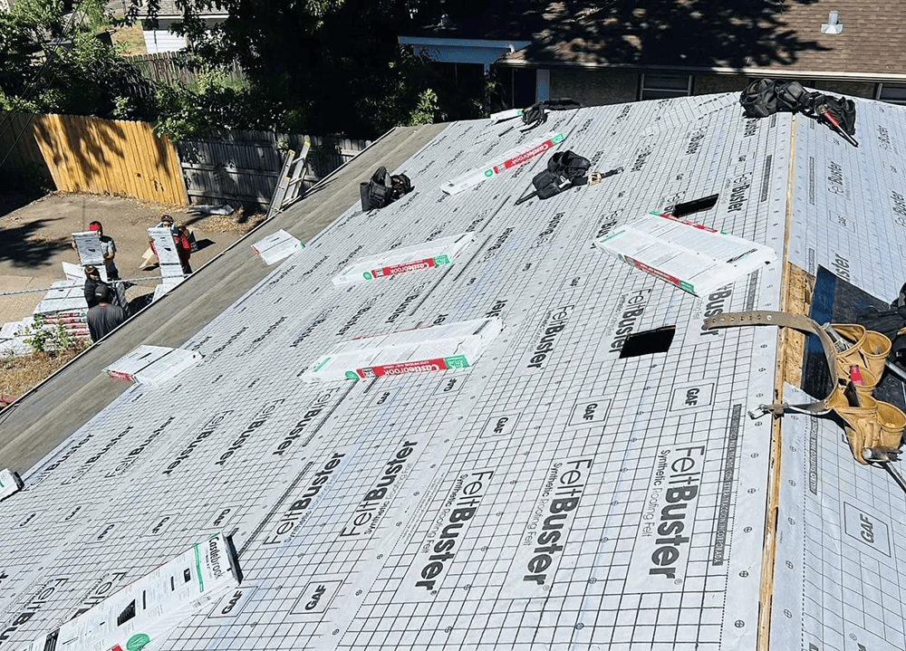 Herizon Builders providing roofing services