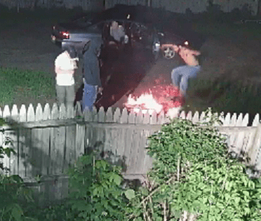 Herkimer gangbanger at illegal fire