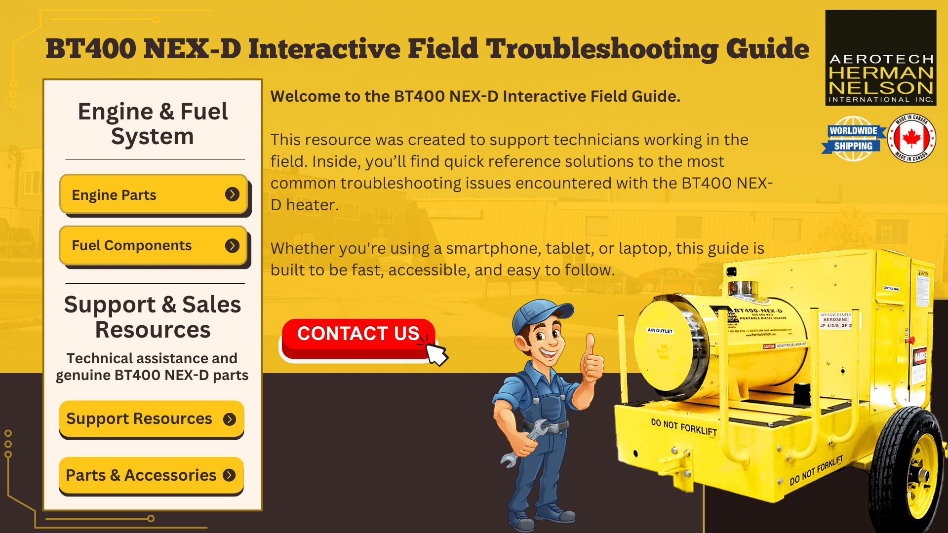 Primary Menu Options