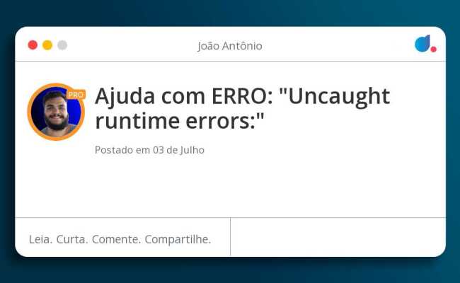 Ajuda Com ERRO: 
