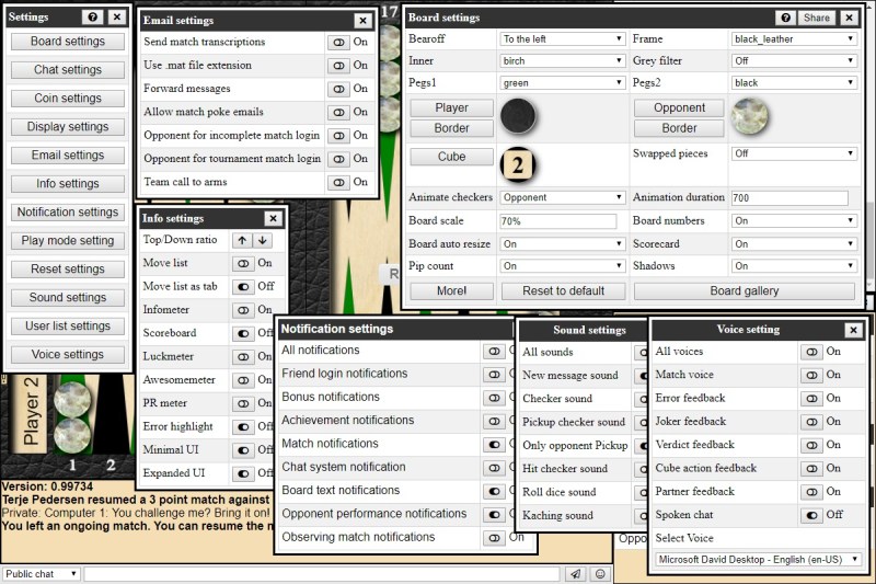 Backgammon Studio Heroes - Premium Colorful Texture Gallery - Desktop