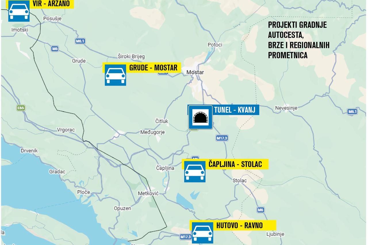 Hercegovina veliko gradilište: Prvi kilometri brze ceste, moderniziraju se regionalne… Na ovim se projektima radi