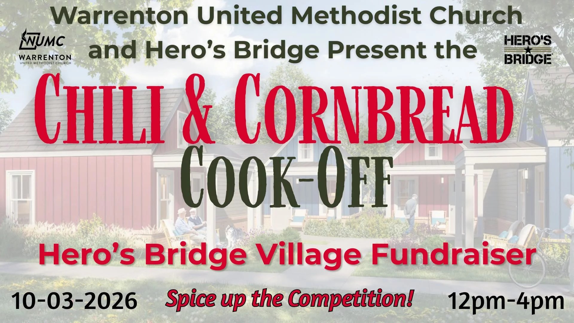 Hero's Bridge Chili and Cornbread Cook-Off