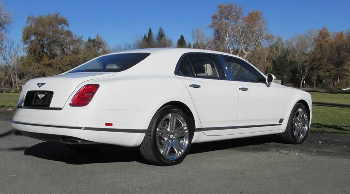 White Bentley Mulsanne Hire Herts Rollers