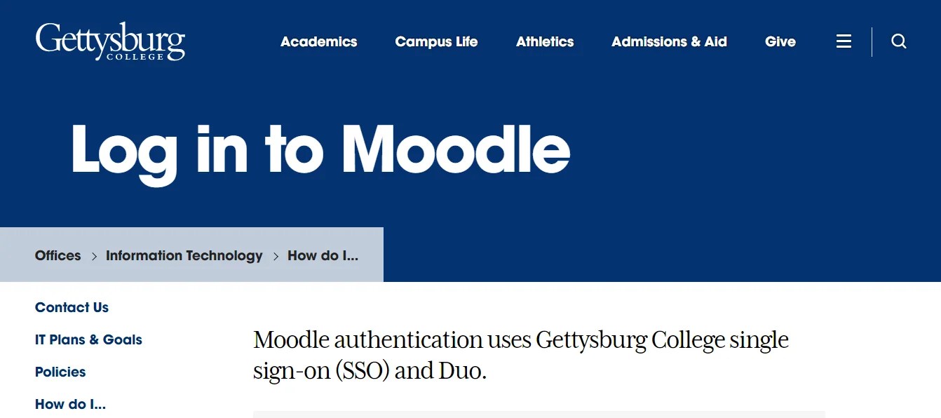 Moodle Gettysburg School Is Good For Learning Hesolite