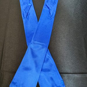 Handschoenen satijn blauw