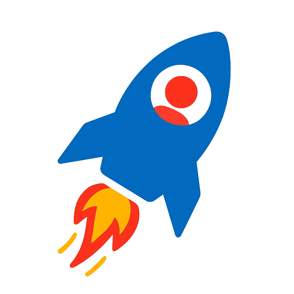 Hexis Character Flying to space