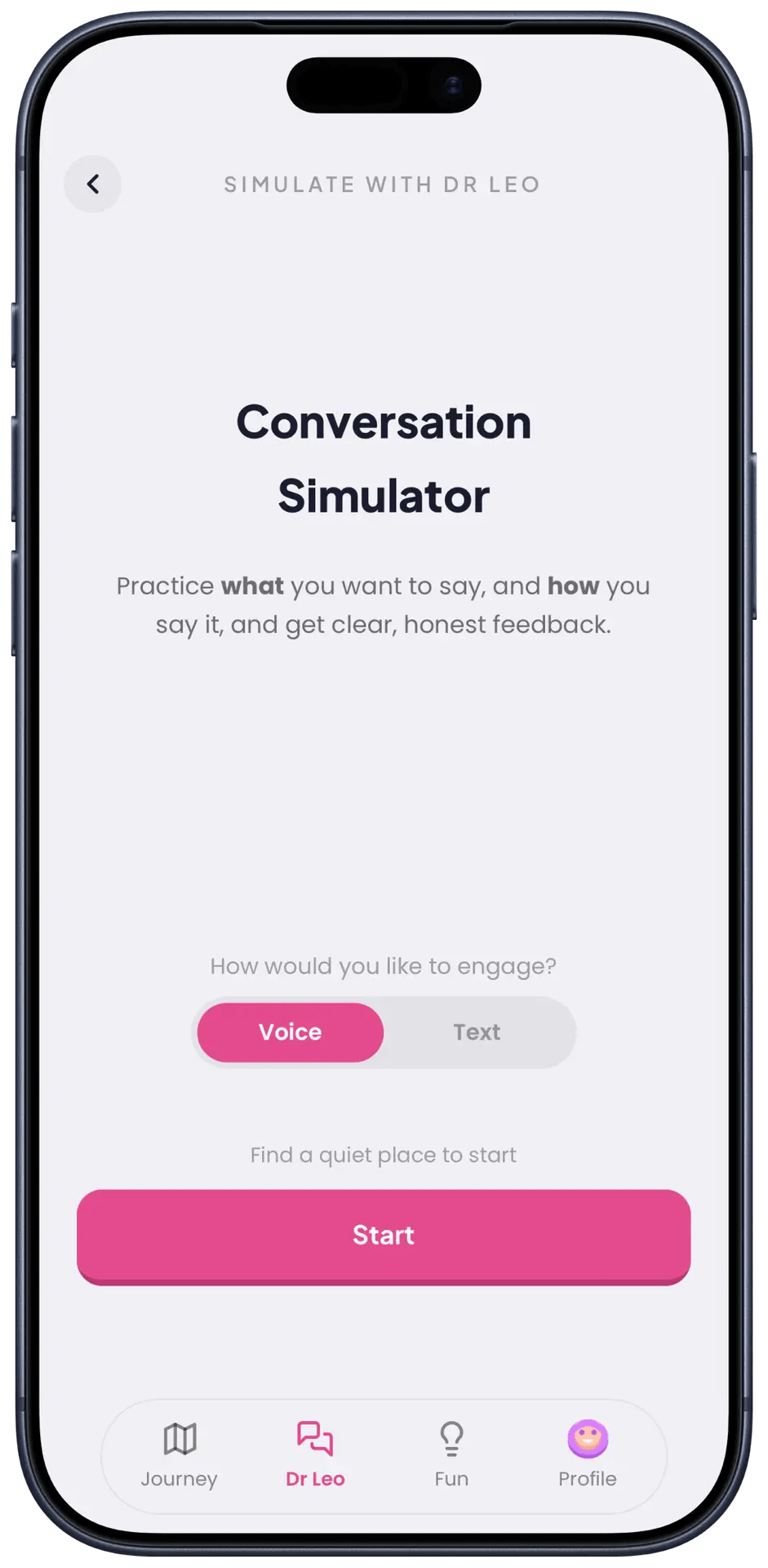 Bonds Conversation Simulator Page